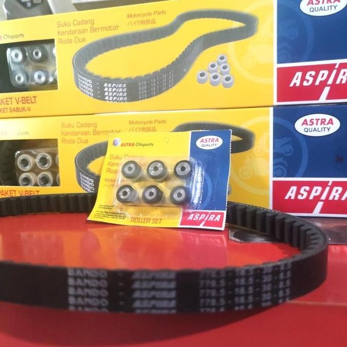 v belt v-belt set roller KVY ASPIRA VBELT SET KVY BEAT ASPIRA MURAH