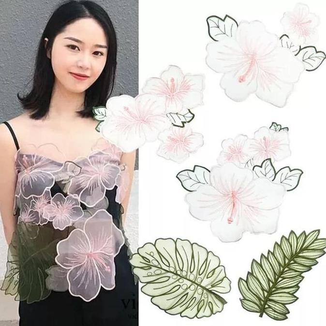 

=+=+=+] set 5pc bordir bunga organza