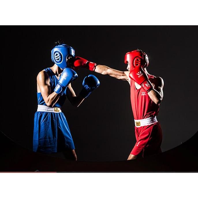 WESING MALE BOXING SUIT / SERAGAM TINJU WESING PUTRA - BLUE