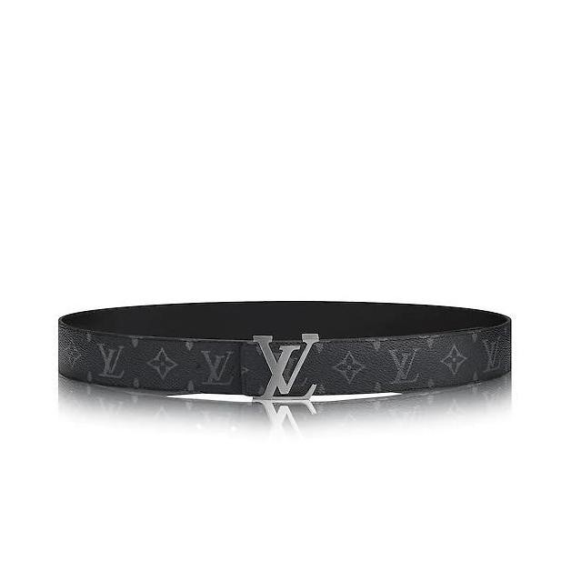 Bestseller Lv Monogram Eclipse Reversible Belt Black 100% Authentic
