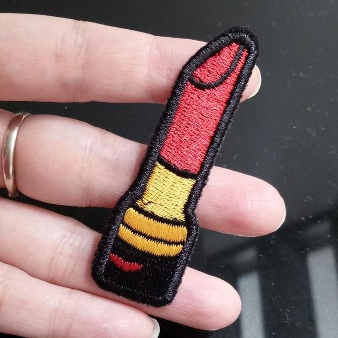 

/////] patch lipstik/patch iron/patch bordir/patch baju/bordir tempel