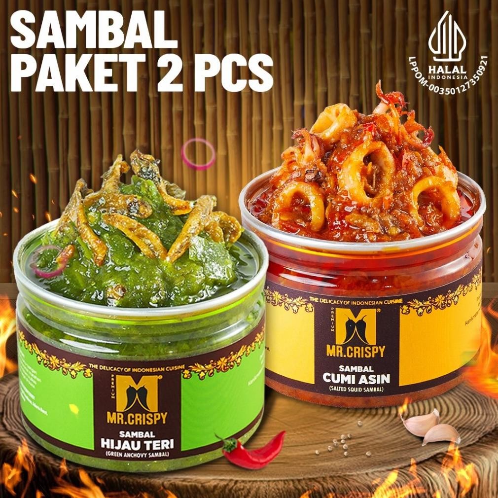 

Original Paket Sambal Mr.Crispy/Paket Sambal 2 Pcs Oy58