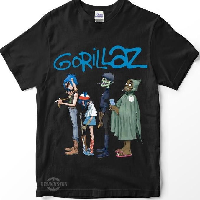 BARU Kaos band GORILLAZ CLINT EASTWOOD Premium tshirt gorillaz