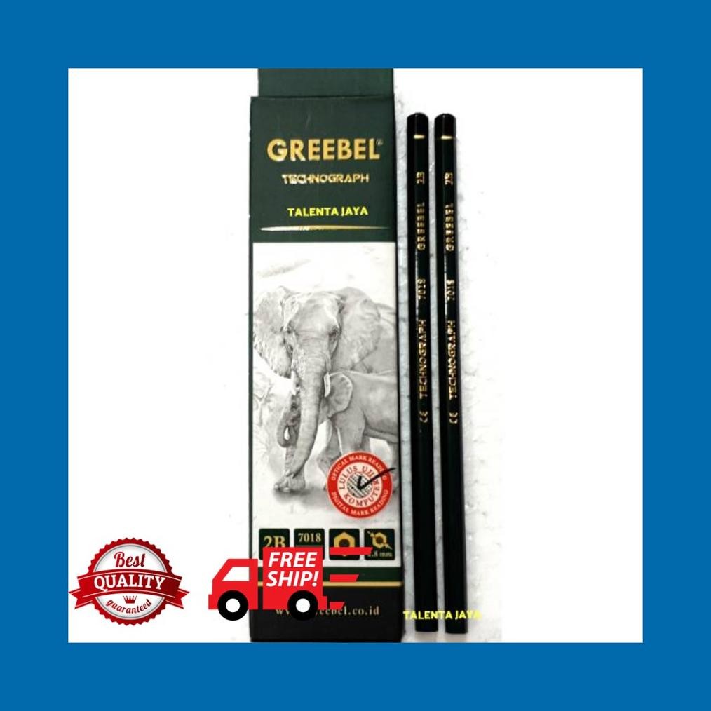 

GREEBEL 7018 PENCIL / PENSIL 2B (12 PCS per SET)