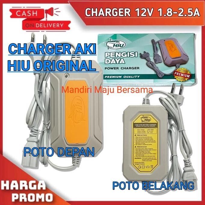 Adaptor charger aki sprayer elektrik hiu original 12volt 1.8-2.3A