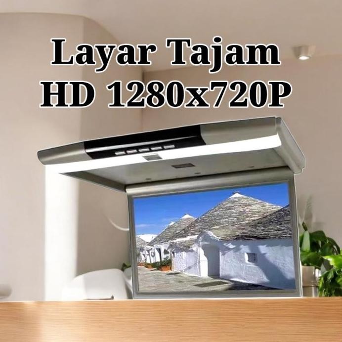 ready  TV PLAFON MOBIL LAYAR 12.1 INCH  MP5 RESOLUSI HD 1280X720.