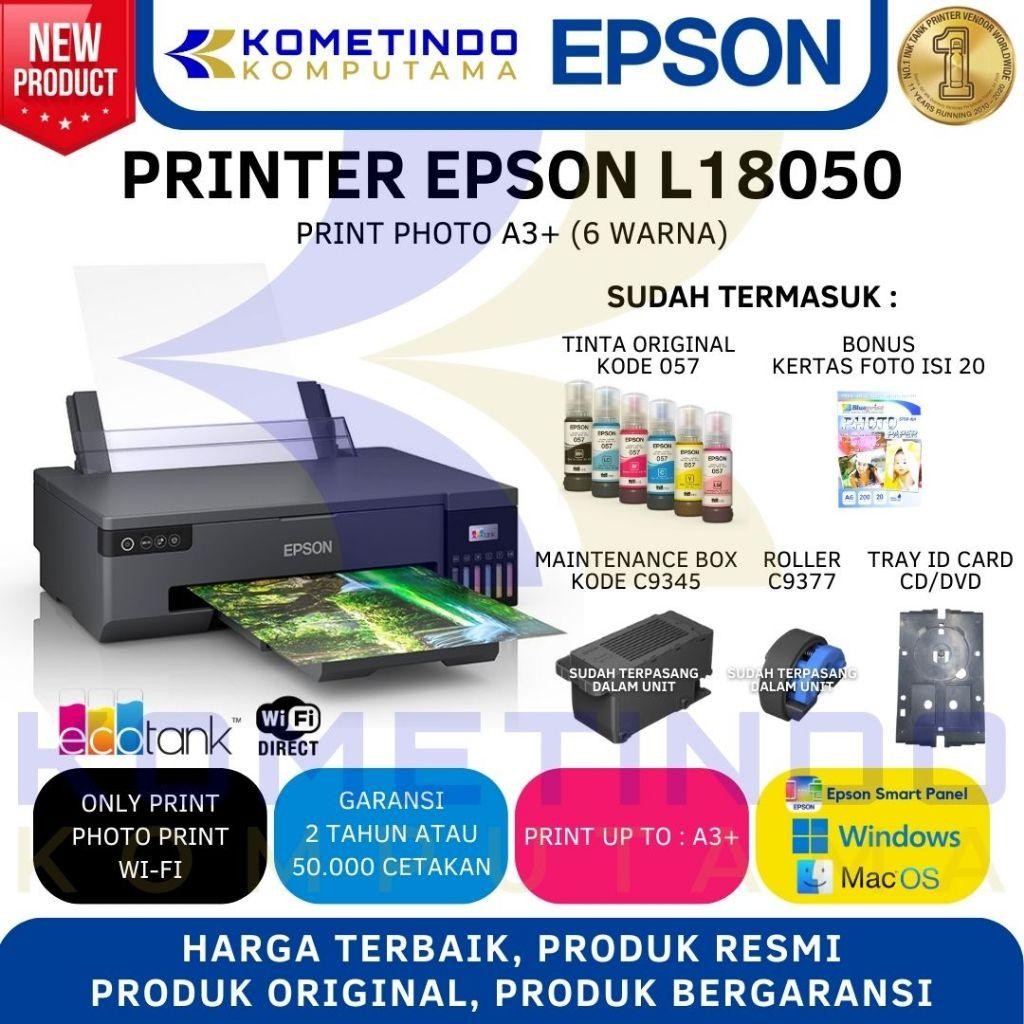 L18050 Epson Wi-Fi Photo Ink Tank Printer / Print Only Wi-Fi / Photo Print / Tinta Jamin Original / 