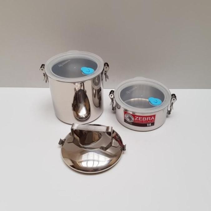 Rantang Zebra Stainless Steel 14Cm Smart Lock Jumbo Susun 2 150255