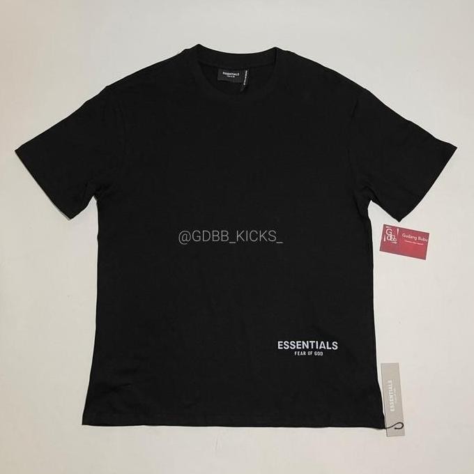 BARU Tshirt Essentials Fear Of God FOG Hand Script Black Reflective BNIP