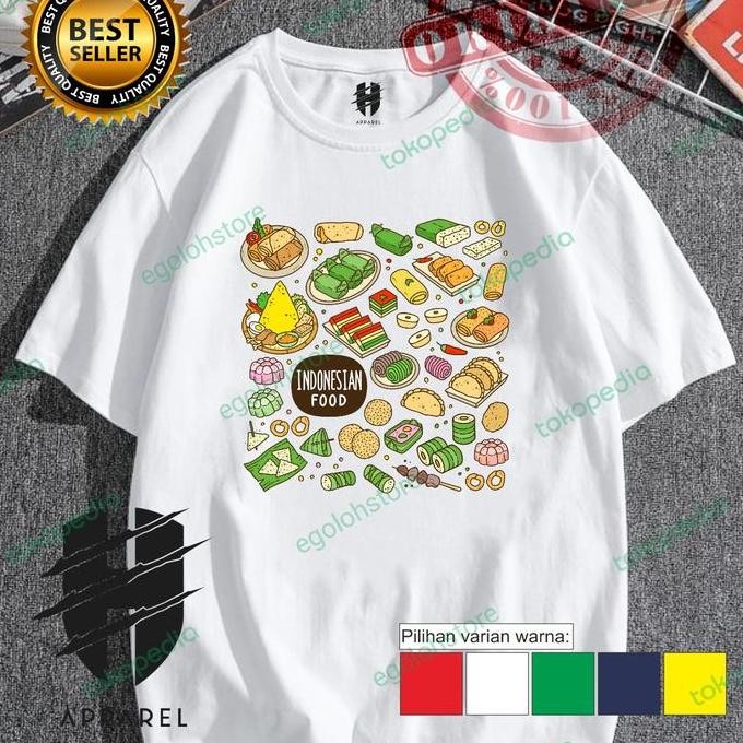 BARU kaos culture street food indonesia_baju street food indonesia