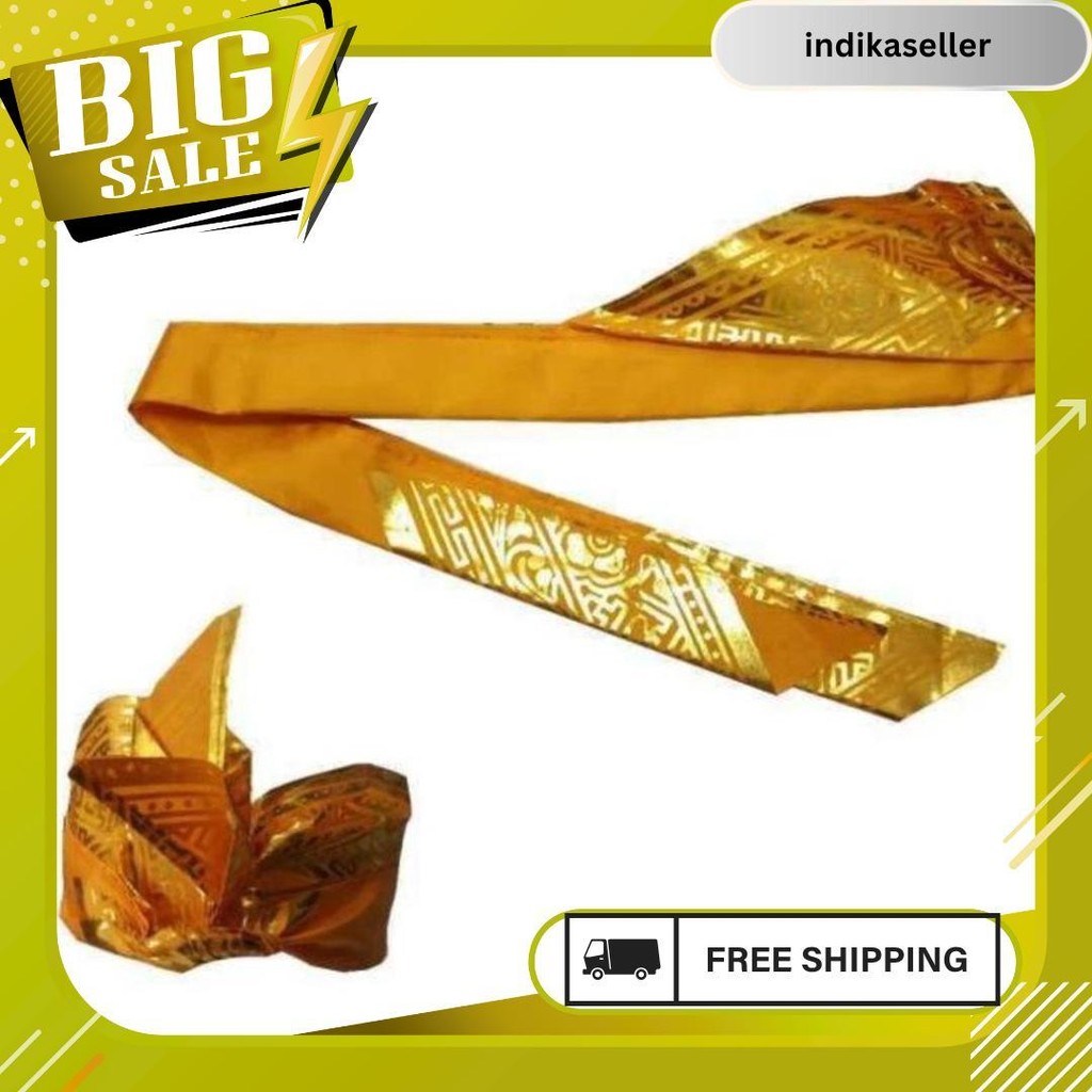 Udeng Bali Putih _ Iket Bali Prada Iket Sendiri Praktis Termurah