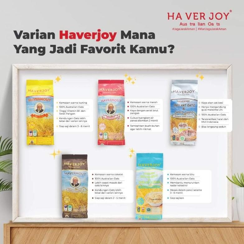 

Cod Haverjoy Havermout Oats All Variant 1Kg Gv23