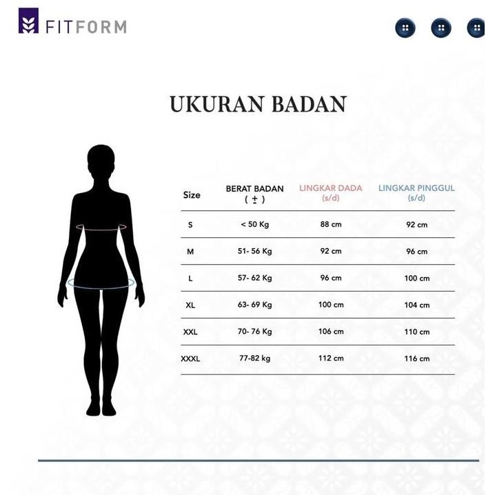 SERAGAM SUSTER FITFORM - DOUBLE BREASTED