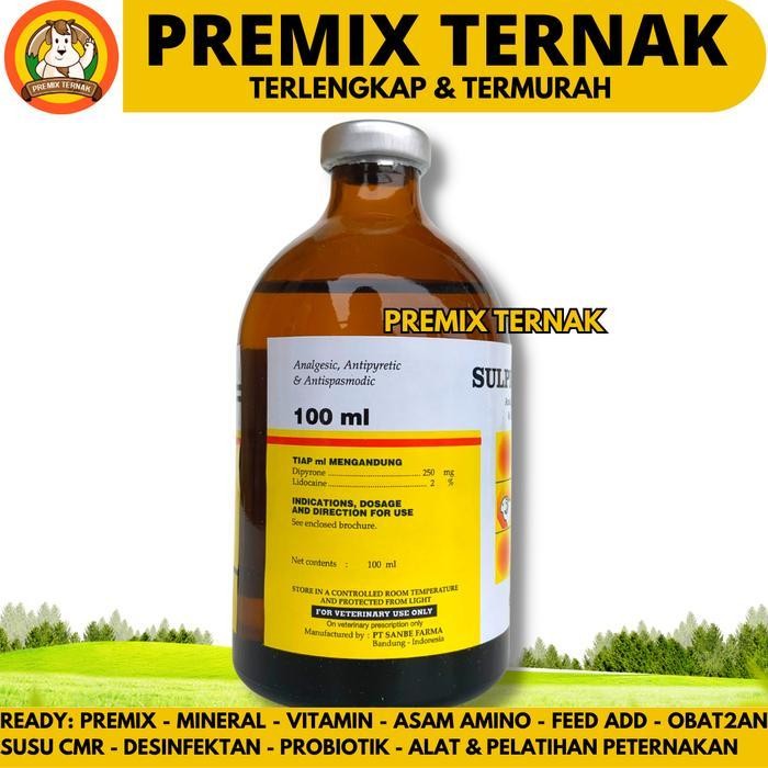 Sulpidon 100Ml & Sulpidon 50Ml Sanbe Obat Pereda Sakit Hewan Sapi
