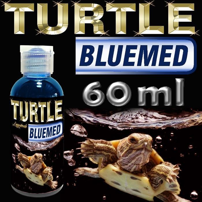 Turtle Bluemed Penghilang Bintik Putih Jamur Obat Hewan Kura-Kura Air Brazil Mengobati Infeksi Kulit