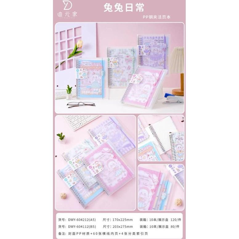 

Berkualitas Binder Note B5 Notebook Spiral Fancy Lucu B5/ Map Binder B5-021 110 Lembar Berkualitas