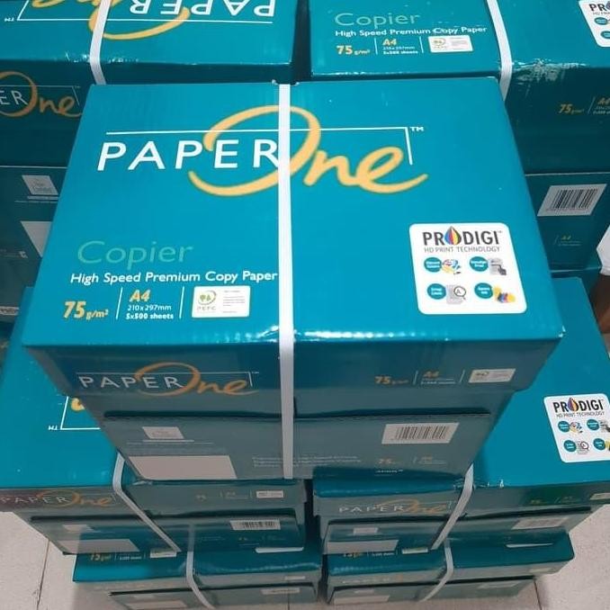 

TERBARU Kertas A4 75Gr Paperone 1 Dus (Promo) / Kertas HVS A4 75Gr Paper One