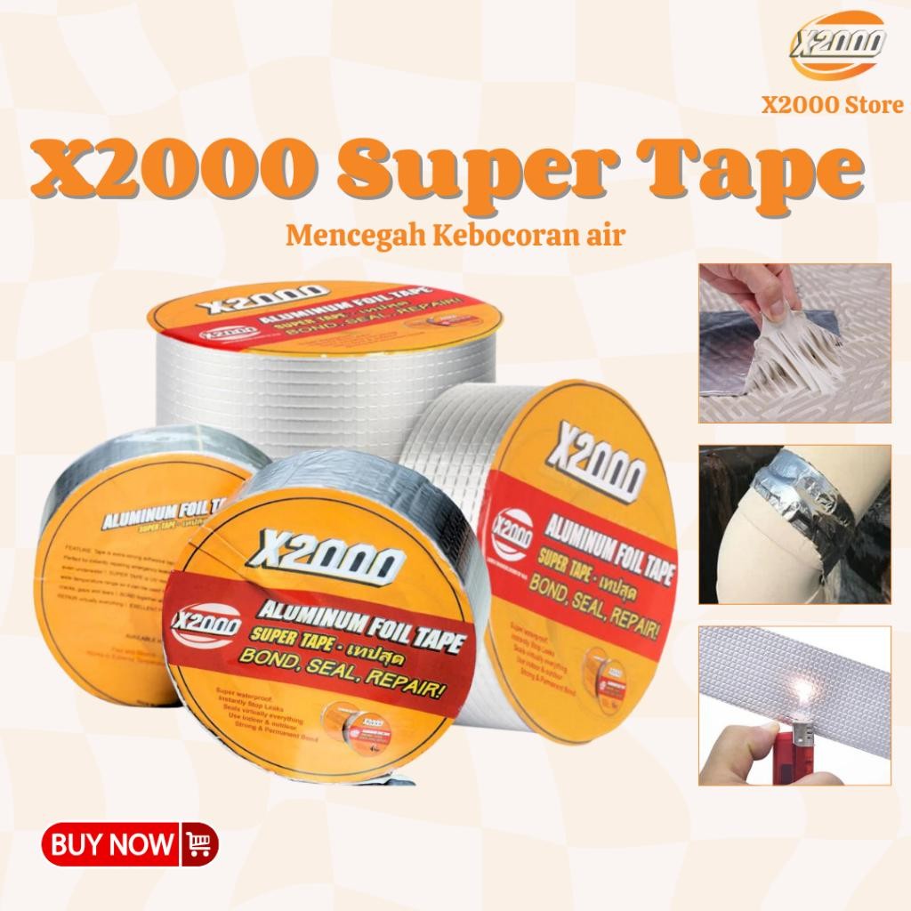 Super Tape X2000 3 Ukuran Anti Bocor Super Kuat Waterproof, Lakban X2000 Flex Tape Super Kuat Perbai