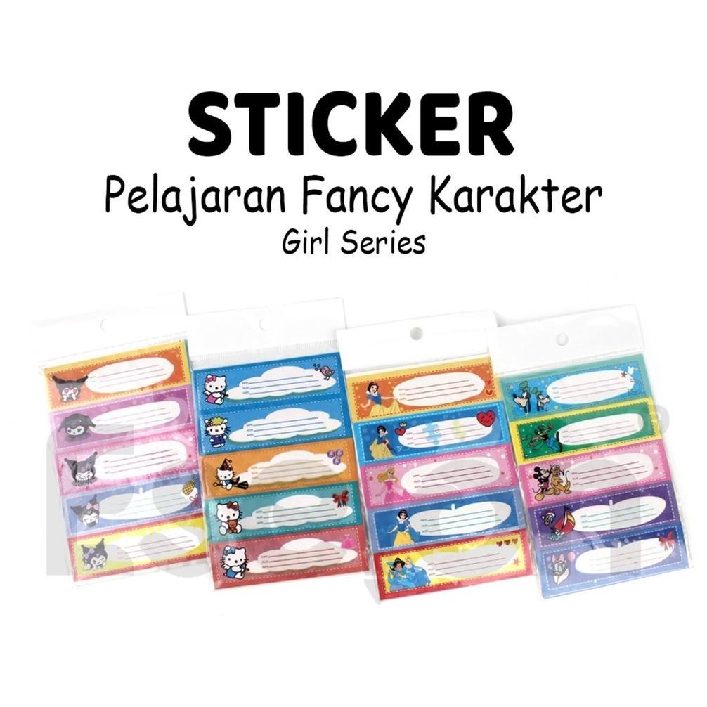 

Berkualitas Stiker Label Buku Mata Pelajaran Karakter / Stiker Nama Fancy Hologram Berkualitas