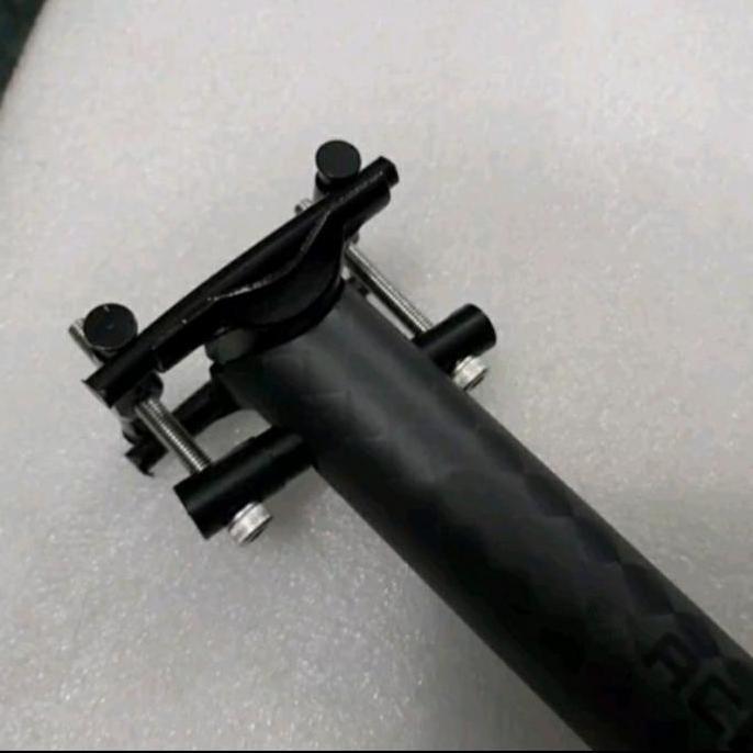 SEATPOST CARBON 31.8 ACEOFFIX HITAM DOFF 3SIXTY BROMI TIANG SADEL SEPEDA LIPAT FOLDING ORIGINAL DAN 
