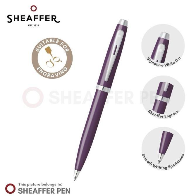

Sheaffer Sgc100 Glossy Purple Featuring Nickel Plate Trim Ballpoint Co