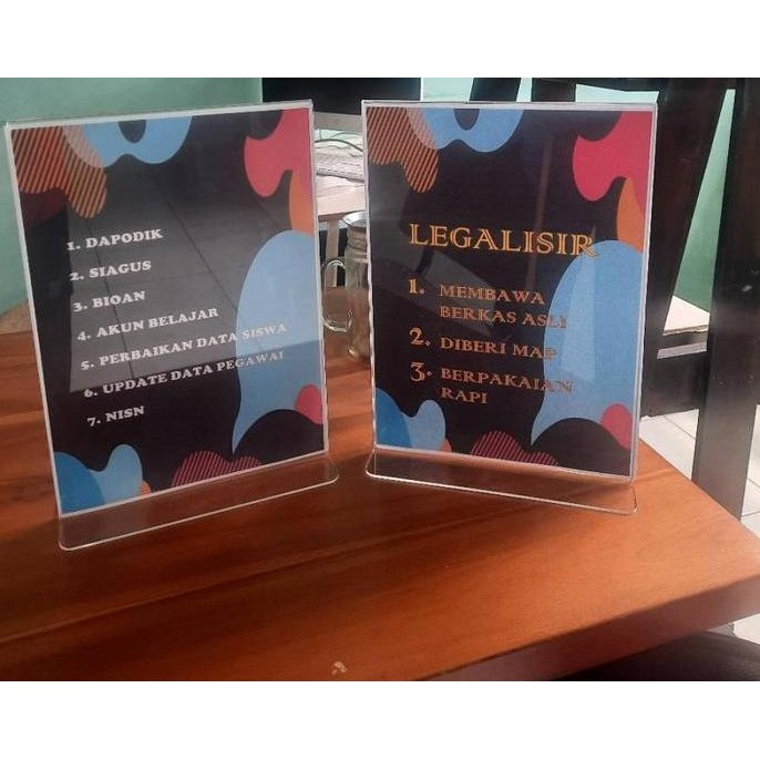 

New Product - Akrilik Tempat Qris Stand Qr Code Barcode Meja Kasir Acrylic Holder A5 Kiarastoreku