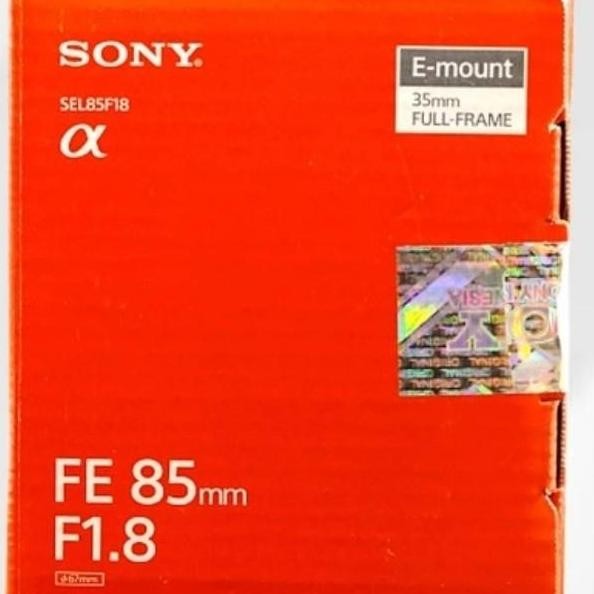 LENSA SONY FE 85MM F1.8 / Sony FE 85MM F1.8