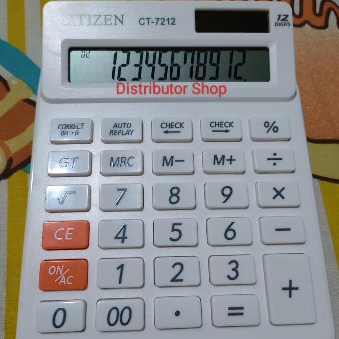 

New Product - Kalkulator Citizen Ct 7212 12 Digits 2 Display / Calculator Citizen Ct-7212 Check & Correct 12 Digits Kiarastoreku