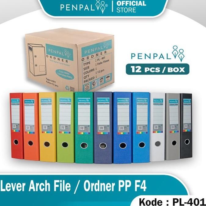 

[SOSHOP] PENPAL LEVER ARCH FILE / ORDNER FOLIO PL-401 ( 12 PCS )