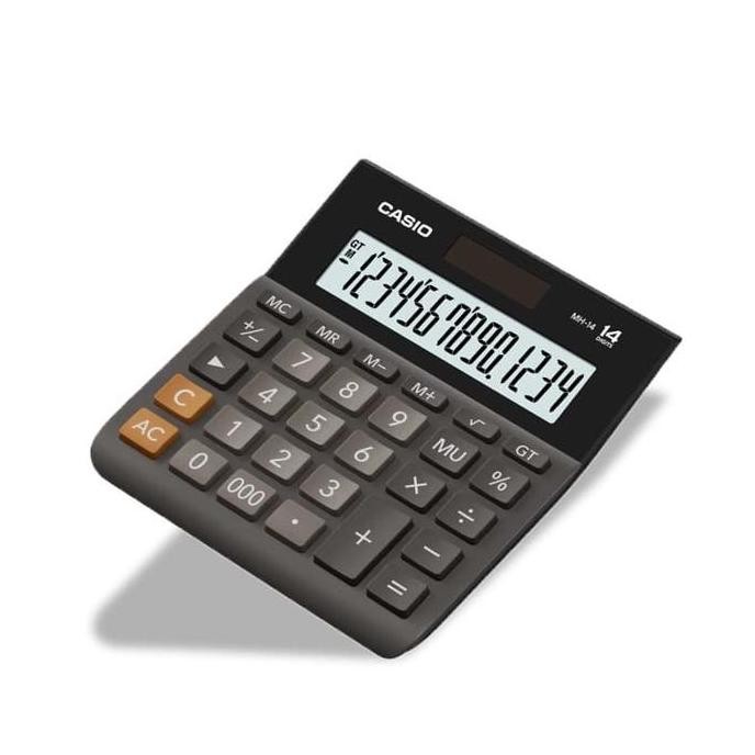 

New Product - Casio Calculator Mh-14 Black - 14 Digit Plastik Kiarastoreku