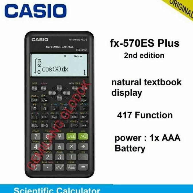 

Casio Fx-570Es Plus | New Kalkulator - Calculator Scientific Co