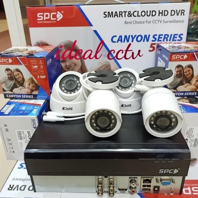 SALE PAKET CAMERA CCTV SPC 4.Channel 1080P 2.Megapixel