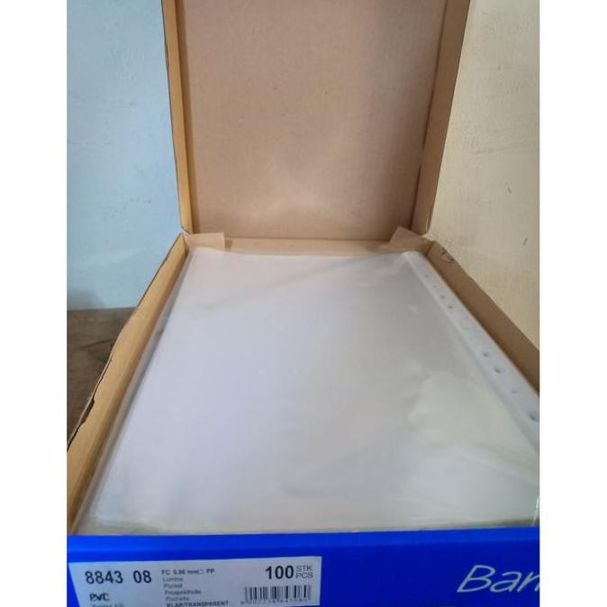 

New Product - Bantex Pocket F4 Folio 8843 / Bantex 8843 Clear ( Isi 100 ) Kiarastoreku
