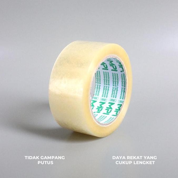 

New Product - Lakban Bening - Lakban Cokelat Mpi Ekomonis 100 Yard Gojek-Grab 1 Dus Kiarastoreku