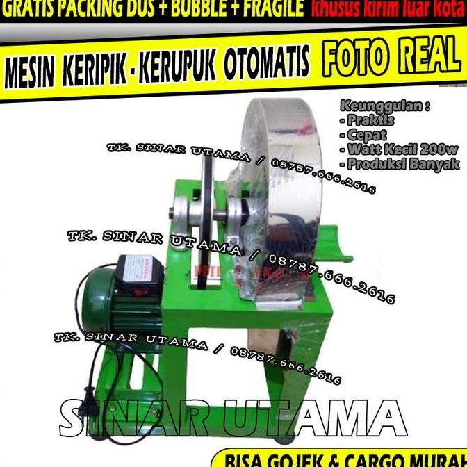 

Terlaris Mesin Pengiris Usaha Keripik N Kerupuk Dinamo Listrik Cepat Tidak Cape