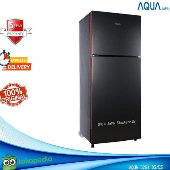 Kulkas 2 Pintu Aqua Sanyo D251 Tanpa Bunga Es Low Watt