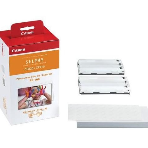 

New Product - Canon Rp-108 High-Capacity Color Ink/Paper Set For Selphy Cp910 Kiarastoreku