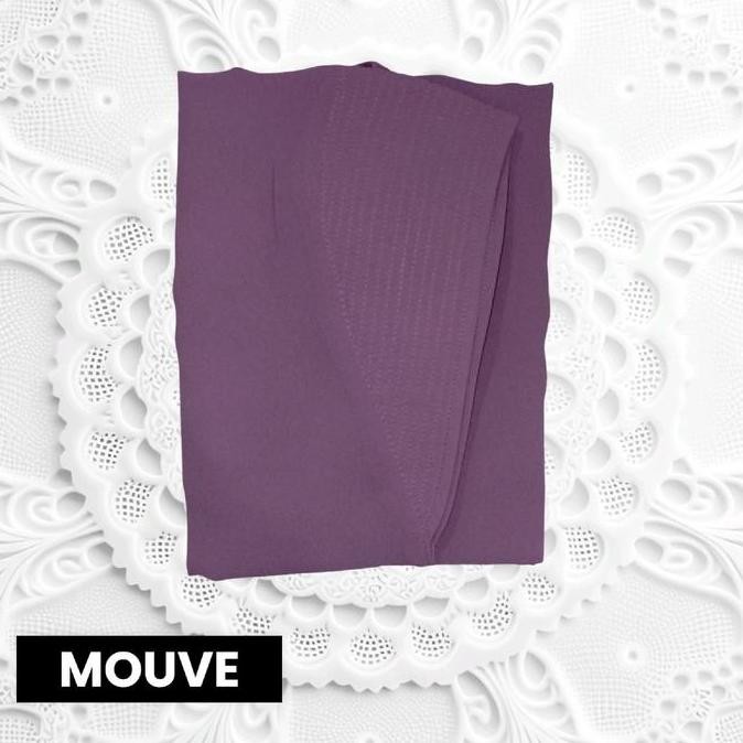 KHIMAR CERUTY 2 LAYER BERSWAROSKY DOLL PANJANG MUSLIM JILBAB SYARI KERUDUNG UNGU TUA INSTAN CERUTI P