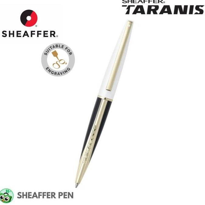 

Sheaffer Taranis White Lightning Featuring Gold Plate Ballpoint Co