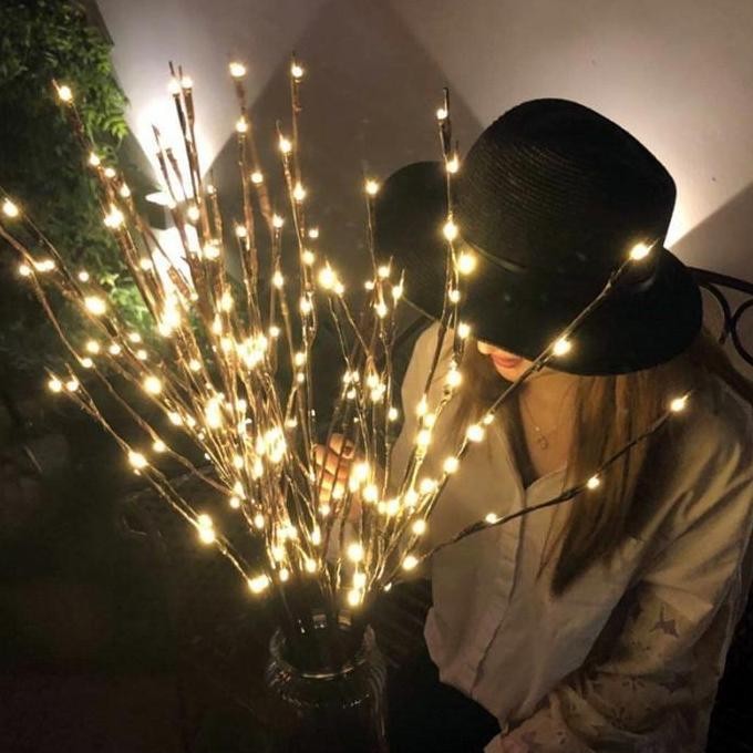 Lampu Hias Led Ranting Dengan Usb Bahan Kawat / Lampu Pohon Ranting