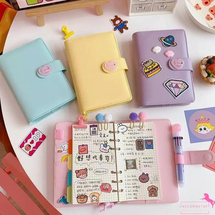 

1 Set Notebook Kulit Unicorn Anak Diary Buku Catatan Journal Pink Bind Co