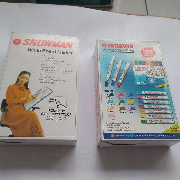 

Spidol Snowman White Board Bg -12 Co