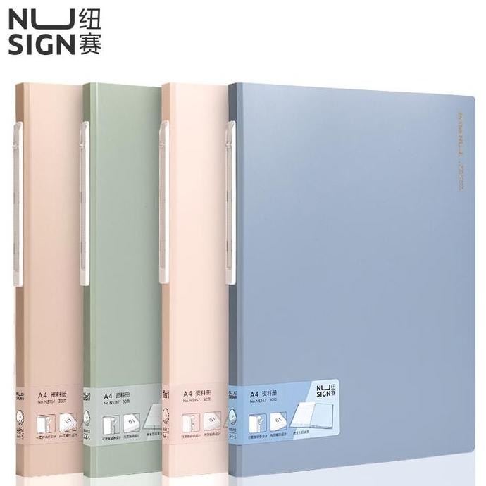 

Nusign Display Book / File Map Clear Holder / Document Keeper A4 30 40 60 Slot Ns16X Plastik Stationery Co