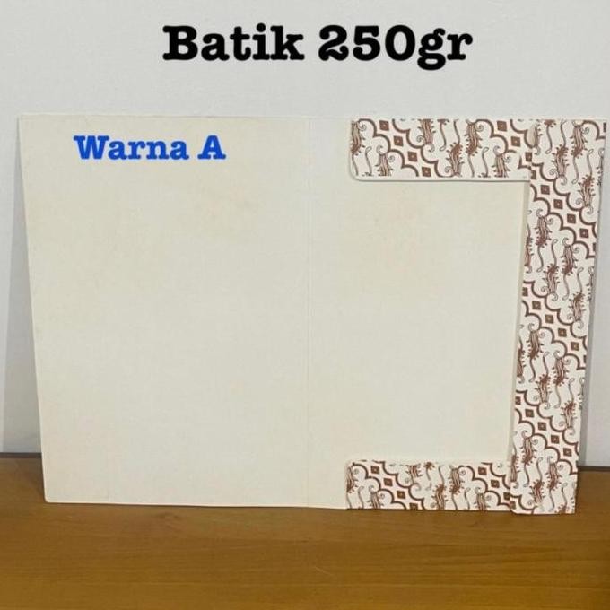 

Stopmap Batik 250Gr 50Pcs Map Kertas Map Kantor Map Karton F4 Co