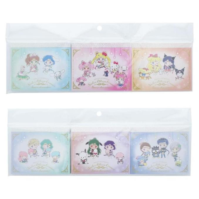 

Mini Memo Pad Set Sailor Moon X Sanrio Characters Note Limited Edition Co