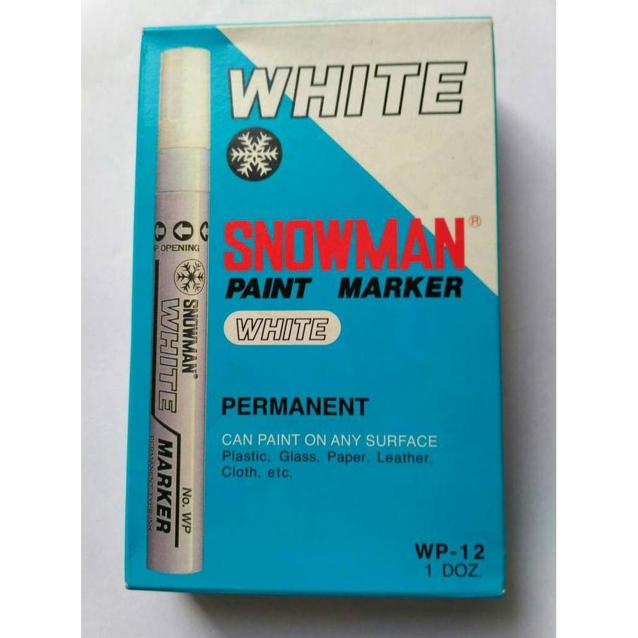 

Spidol Paint White Marker Wp-12 Snowman ( Per Lusin ) Co