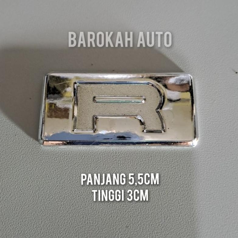 emblem logo R untuk mobil daihatsu xenia new