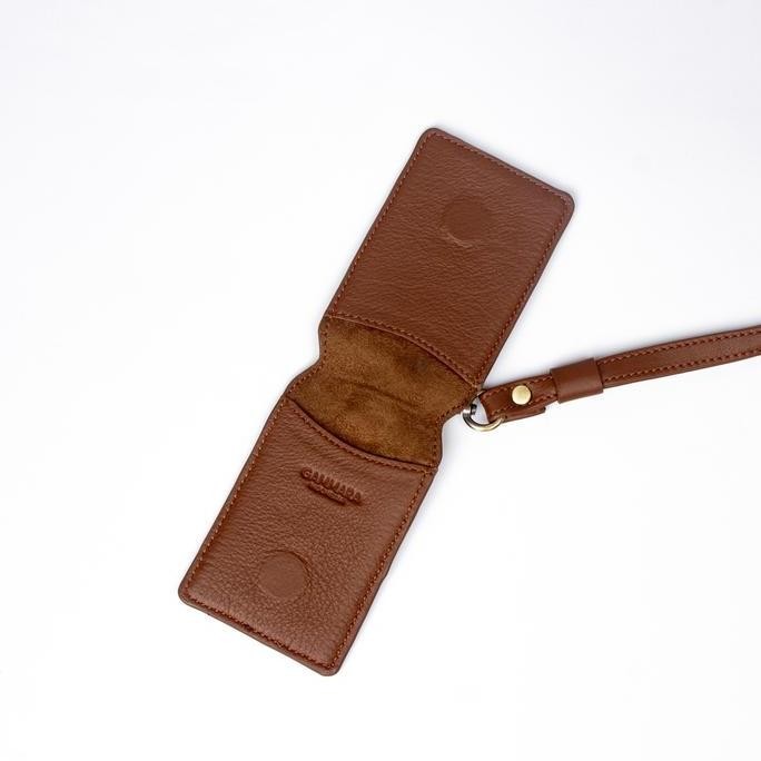 

Id Card Holder Batik Embroidery Genuine Leather Kulit Asli - Gammara Leather Co