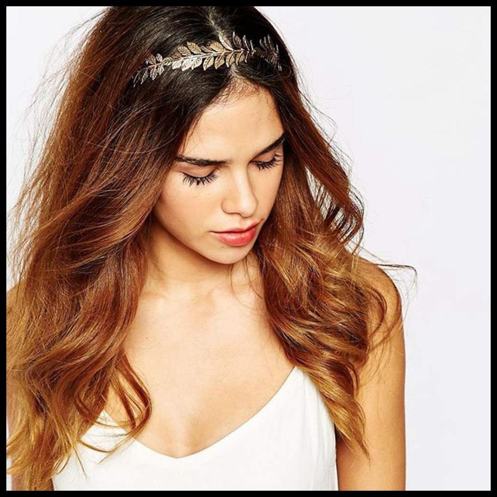 BANDO EMAS MOTIF DAUN MAHKOTA RAMBUT HIASAN RAMBUT BRIDE HEADPIECE BRIDESMAID HEADPIECE WEDDING TIAR