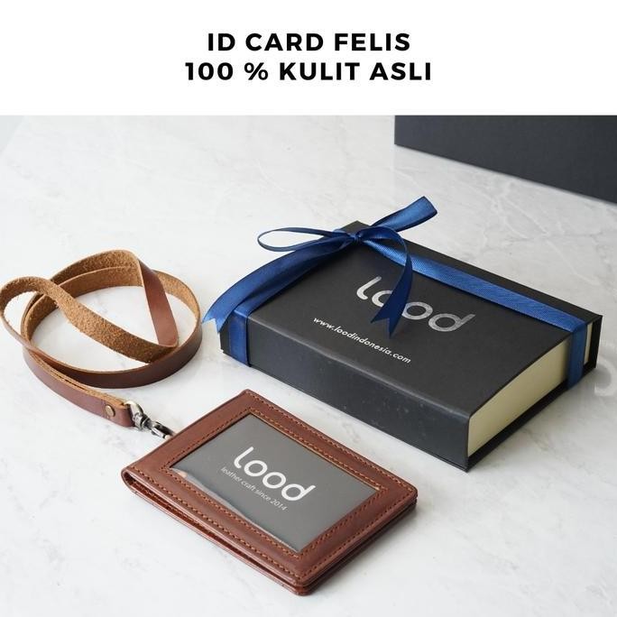 

Id Card Holder Kulit Asli Felish - Name Tag Kulit Co